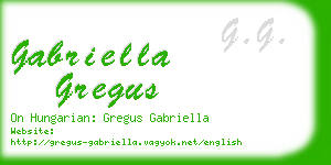 gabriella gregus business card